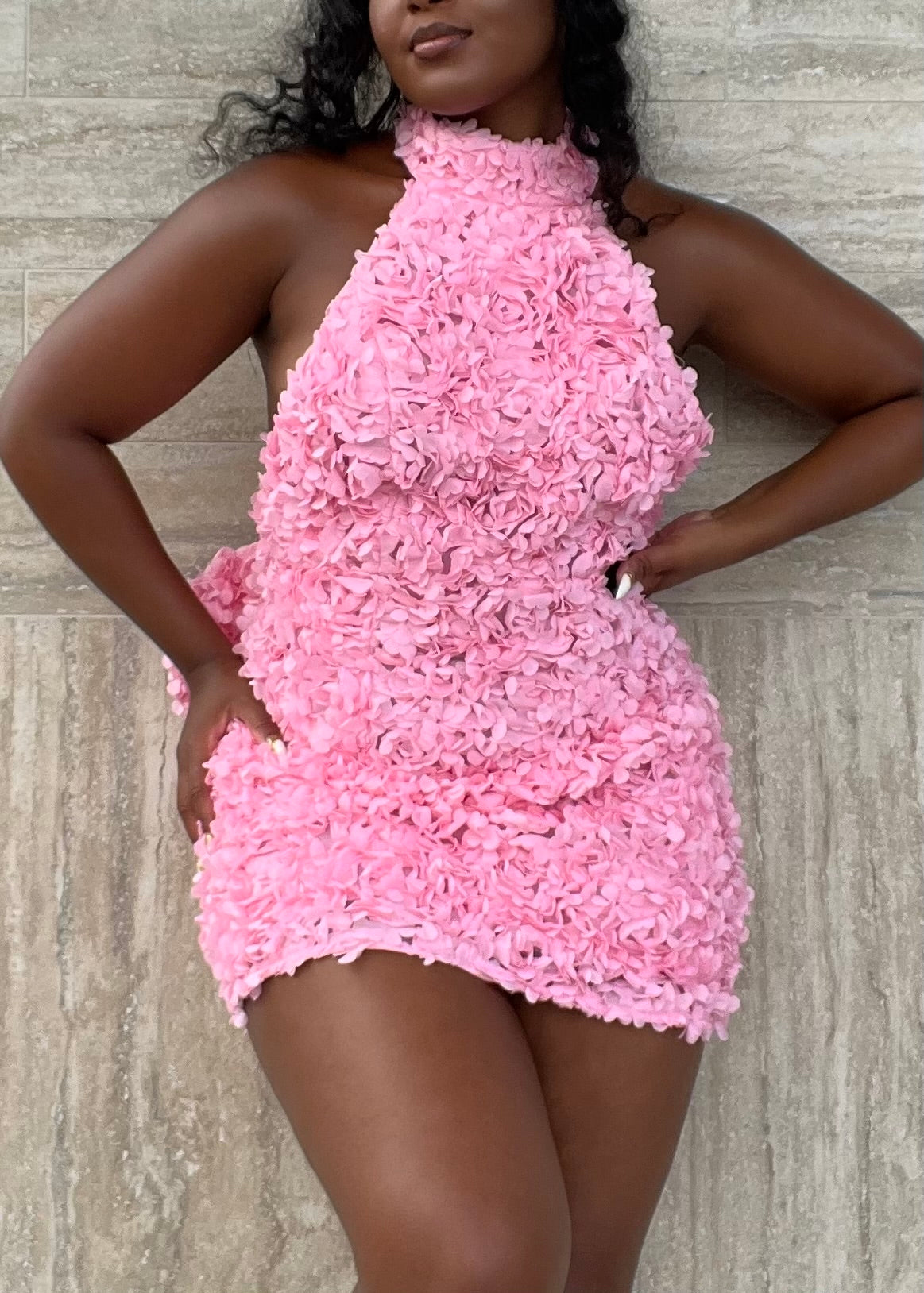 chanel hot pink mini dress