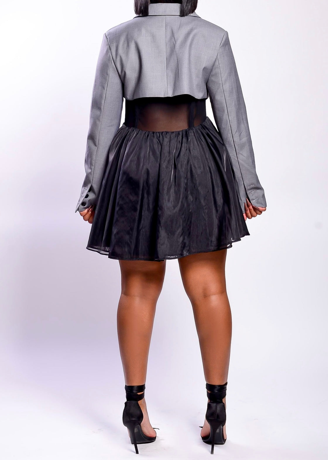 Muave Georgette Skirt Set – Tirumala Designers